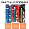 100 Pack Pcie Riser Eth Card Pci-e Express 1x To 16x Extender Usb Adapter Cable