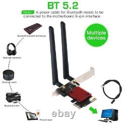 100p PCIE WiFi 6 Card Intel AX200 Dual Band PCIe Wireless Network Adapter BT5.2