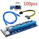 100pcs 6pin Pci-e Express Usb3.0 1x To 16x Extender Riser Card Adapter Cable