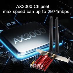 100pcs PCI-E Intel AX200 WiFi 6 Card Dual Band 802.11ax BT 5.3 PCIe WiFi Adapter
