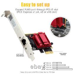 100pcs RTL8125B 2500/1000/100Mbps 2.5GBase-T PCI Express Gigabit Network Adapter