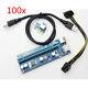 100pcs Usb 3.0 Pcie Pci-e Express 1x To 16x Extender Riser Card Adapter Cable