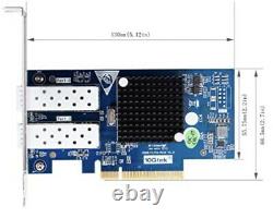 10Gb PCI-E NIC Network Card, X520-10G-2S-X8 10Gb Ethernet Network Adapter Card
