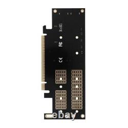 10XM. 2 NVMe NGFF To Pci-E 4X 3 in 1 Expansion Card Adapter Card B+M Key MSATA