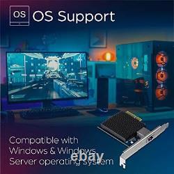 10 Gigabit PCIe Network Adapter, Converts A PCIe Slot Into A 10G Ethernet Por
