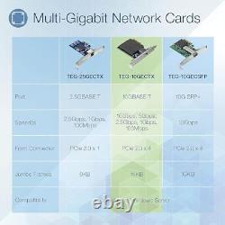 10 Gigabit PCIe Network Adapter, Converts A PCIe Slot Into A 10G Ethernet Por