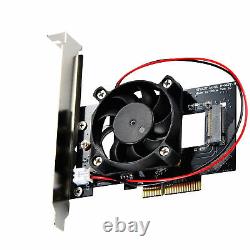 10/Lot M. 2 NVME SSD Adapter Card Converter PCI Express 3.0 x4 with Cooler Fan