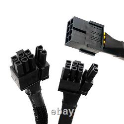 10pk PCIe Power Adapter 8 Pin to Dual 8 Pin (6+2) For Mining Graphic Cards 16AWG