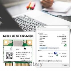 1200Mbps RTL8822CE mini PCIe WiFi Card Network Bluetooth Adapter 2.4/5G 802.11AC