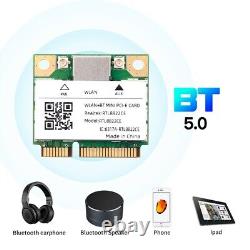 1200Mbps RTL8822CE mini PCIe WiFi Card Network Bluetooth Adapter 2.4/5G 802.11AC