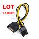15-pin Sata Male To 8-pin (6+2) Gpu Graphic Card Power Adapter Cable Pci-e Lot