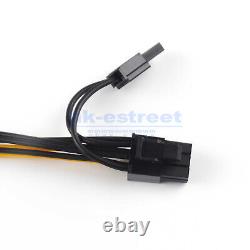 15-pin SATA Male to 8-pin (6+2) GPU Graphic Card Power Adapter Cable PCI-E Lot