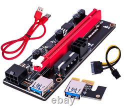 20PACK PCI-E 1x to 16x Powered USB3.0 GPU Riser Extender Adapter Card VER 009s