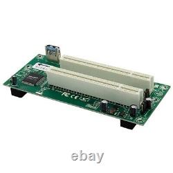 20XPCI Express to Dual PCI Adapter Card PCIe X1 to Router Tow 2 PCI Slot R D6Z4