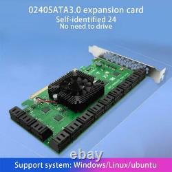 24-port PCI-E to Sata3.0 Expansion Card PCI Express X16 Adapter 6GB Interface