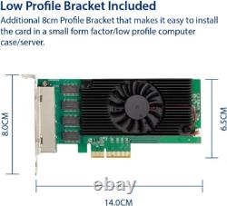 2.5 Gigabit Ethernet PCI-E Network Expansion Card RJ45 LAN Adapter Low Profile