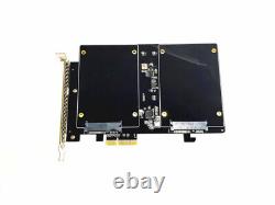 2.5 SSD Adapter Card Dual SSD to PCIE X4 Expansion Card SATA3.0 to PCI-E