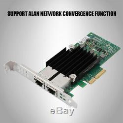 2-Port Gigabit Network Card Adapter 10Gbps PCI-E 3.0 x8 Ethernet LAN 10GbE NIC