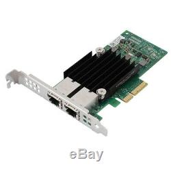 2-Port RJ45 10GbE X550-T2 PCI-E x8 Ethernet Converged Network Adapter LAN Card