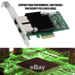 2-Port RJ45 10GbE X550-T2 PCI-E x8 Ethernet Converged Network Adapter LAN Card