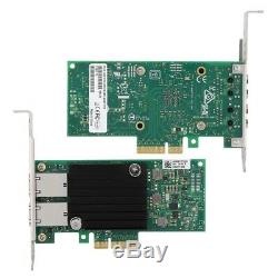 2-Port RJ45 10GbE X550-T2 PCI-E x8 Ethernet Converged Network Adapter LAN Card