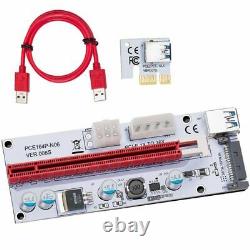 30X(USB 3.0 Pcie PCI-E Express 1X To 16X GPU Extender Riser Card Adapter F6Y5)