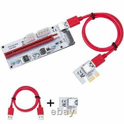 30X(USB 3.0 Pcie PCI-E Express 1X To 16X GPU Extender Riser Card Adapter F6Y5)