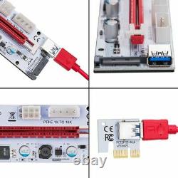 30X(USB 3.0 Pcie PCI-E Express 1X To 16X GPU Extender Riser Card Adapter F6Y5)