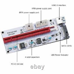 30X(USB 3.0 Pcie PCI-E Express 1X To 16X GPU Extender Riser Card Adapter F6Y5)