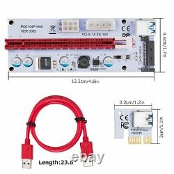 30X(USB 3.0 Pcie PCI-E Express 1X To 16X GPU Extender Riser Card Adapter F6Y5)