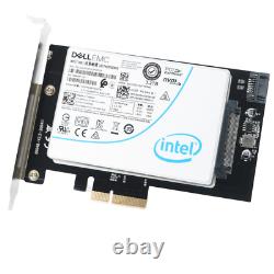 3.2TB Intel TB NVMe Enterprise SSD with PCIe x4 U. 2 Adapter Card SSDPE2KE032T8TB