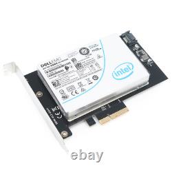 3.2TB Intel TB NVMe Enterprise SSD with PCIe x4 U. 2 Adapter Card SSDPE2KE032T8TB