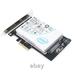 3.2TB Intel TB NVMe Enterprise SSD with PCIe x4 U. 2 Adapter Card SSDPE2KE032T8TB