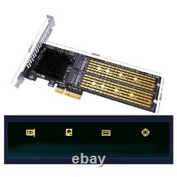 4X(PCI-E X4 to Dual NVMe PCIe Adapter, M. 2 NVMe SSD to PCI-E X8/X16 Card Suppo2)