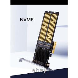 4X(PCI-E X4 to Dual NVMe PCIe Adapter, M. 2 NVMe SSD to PCI-E X8/X16 Card Suppo2)