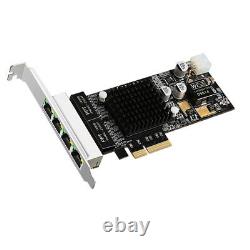 4 Port Intel I350 RJ45 POE Network Card PCIe 4X Network Adapter 10/100/1000Mbps