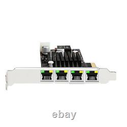 4 Port Intel I350 RJ45 POE Network Card PCIe 4X Network Adapter 10/100/1000Mbps