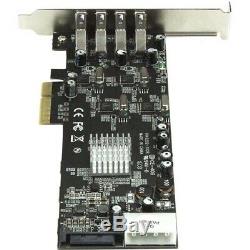 4-Port PCI Express (PCIe) SuperSpeed USB 3.0 Card Adapter with 4 Dedicated 5Gbps