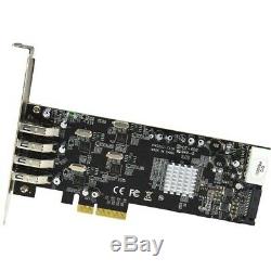 4-Port PCI Express (PCIe) SuperSpeed USB 3.0 Card Adapter with 4 Dedicated 5Gbps