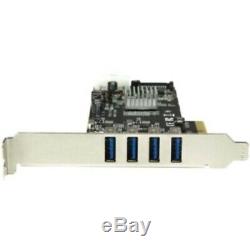 4-Port PCI Express (PCIe) SuperSpeed USB 3.0 Card Adapter with 4 Dedicated 5Gbps