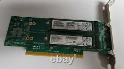 4 Slot PCIe M. 2 SSD RAID Amfeltec Quad Adapter Card With 4 Samsung SM951