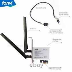 50PCS Desktop PCIe WiFi Adapter for 8260 8265 9260 AX200 AX210 MT7921 M. 2 Card