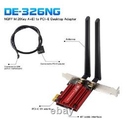 50pcs NGFF M. 2 to PCIE Desktop Adapter for Intel AX210 MT7921 M. 2 NGFF WiFi Card