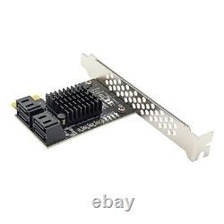 5XPCI-E GEN3 to SATA3.0 Expansion Card 4-Port 6G Adapter Card Expansion IPFS