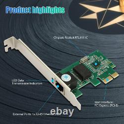 5 Gigabit Ethernet LAN PCI-E PCI High Speed Network Controller Cards 10/100/1000