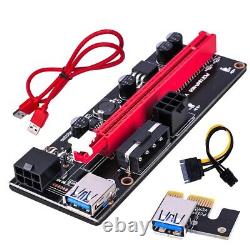 6PCS PCIE Riser 1X to 16X USB 3.0 Graphics Riser Adapter Card For Bitcoin Mining