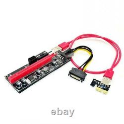 6PCS PCIE Riser 1X to 16X USB 3.0 Graphics Riser Adapter Card For Bitcoin Mining