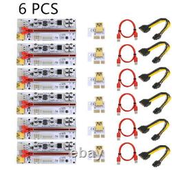 6Port USB3.0 Riser Card with PCI-E 16X Riser Board PCI-E 1X Adapter Card For Miner