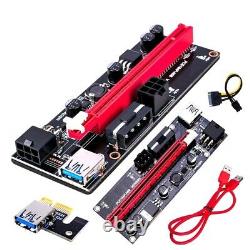 6 PACK PCI-E 1x to 16x Powered USB3.0 GPU Riser Extender Adapter Card VER 009s