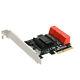 6 Ports Sata 3.0 To Pcie Expansion Card Pci Express 4x Gen 3 Pci Express Adapter
